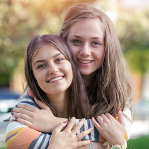 Teen Girls Supporting Each Other